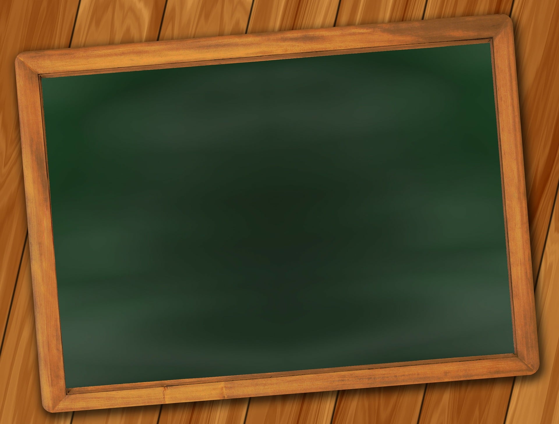 Chalkboard in classroom